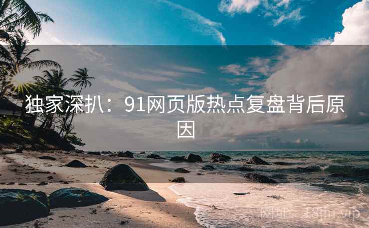 独家深扒:91网页版热点复盘背后原因 独家深扒:91网页版热点复盘背后原因